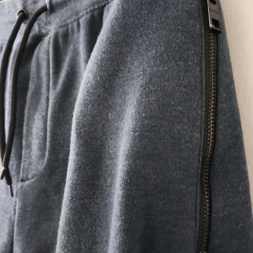 Bershka men's jogger with fleece lining blue large like new