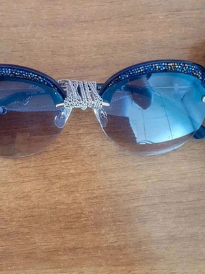 Swarovski γυαλιά με κρύσταλλα σαν καινούργια, μπλε
