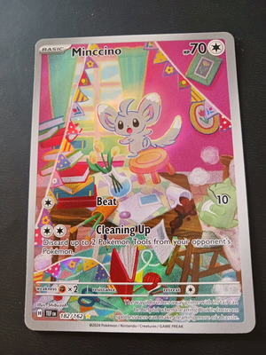 Minccino full art holo rare new