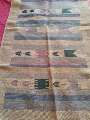Vintage rug used, wool, no significant wear