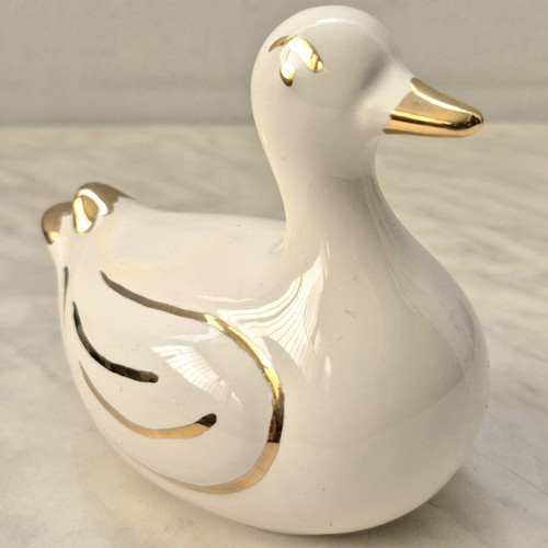 Porcelain duck decoration used