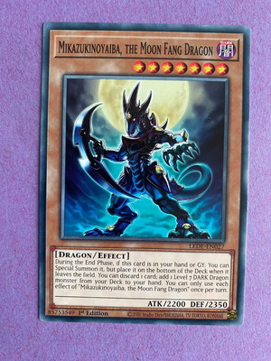 Yu-Gi-Oh! Card Mikazukinoyaiba, the Moon Fang Dragon like new