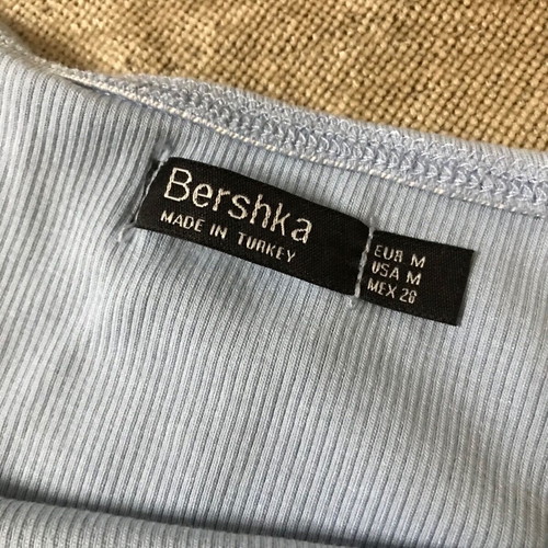 Bershka tops set size M like new, pink and turquoise