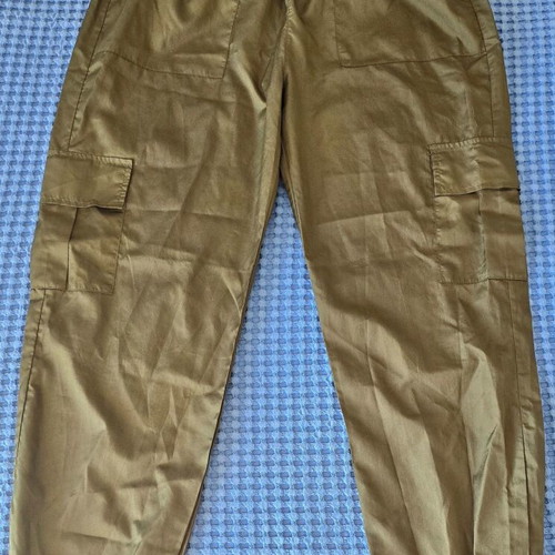 Parachute pants, khaki, size Large
