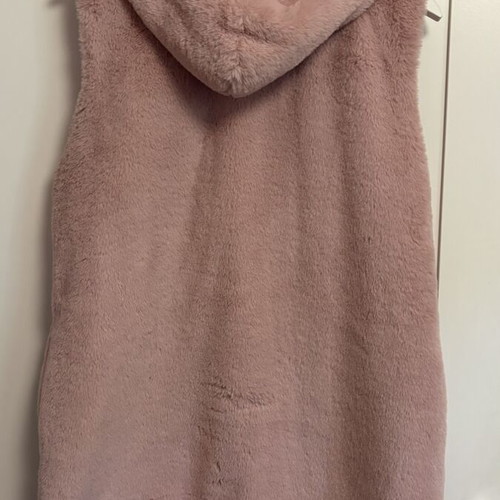 Pink Fur Vest like new, size L