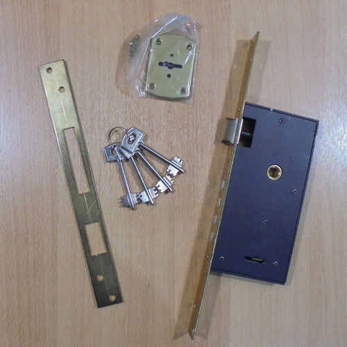 Securemme 2017 Italian mortise security lock 4 pins, 2 turns with 4 keys like new