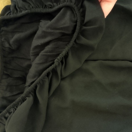 Black blouse like new with silver detail, sizes L to 2XL