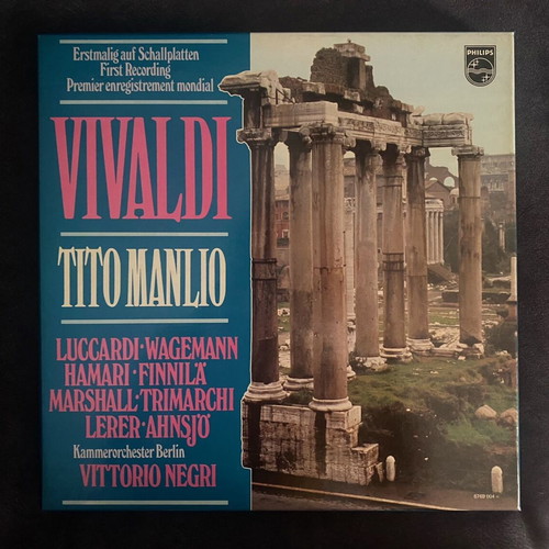 Vivaldi Tito Manlio 4-LP vinyl like new, classical