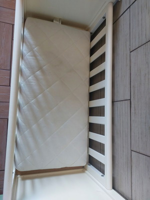 Baby cot with mattress, cradle for newborn