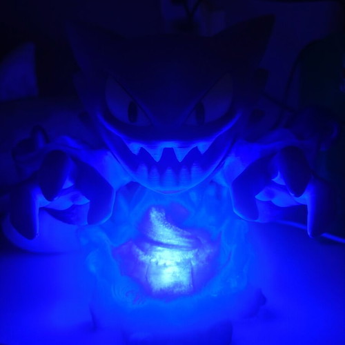 Pokemon Haunter LED lamp 3D printed, like new