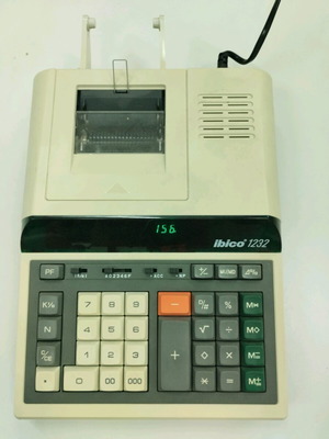 Ibico 1232 accounting calculator used vintage