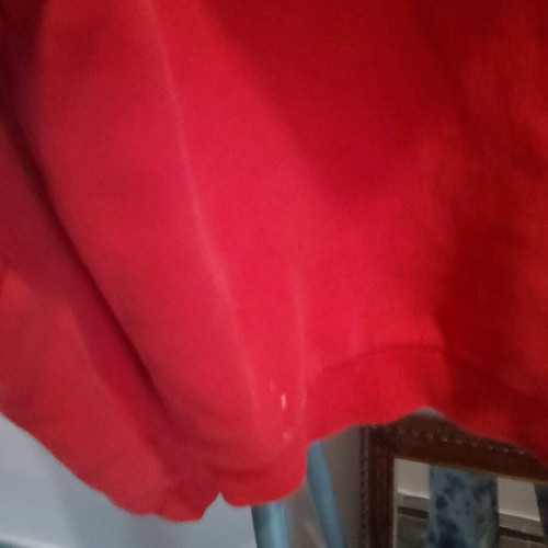 Superdry cropped sweatshirt like new, size large, red