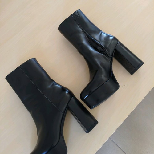 Black H&M ankle boots size 39 like new, 10 cm heel