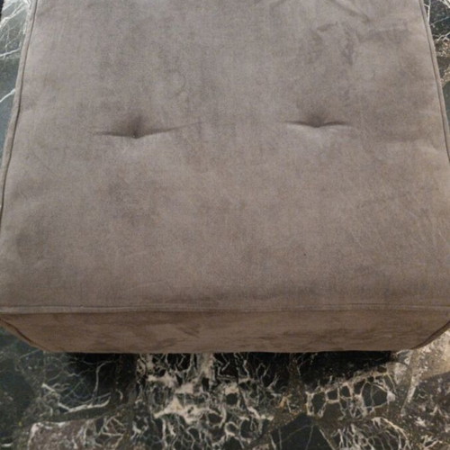Tambourine stool like new, alcantara fabric