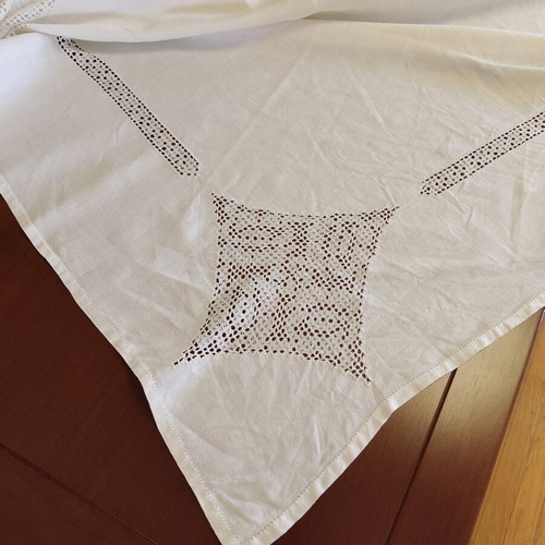 Linen tablecloth like new 165x240