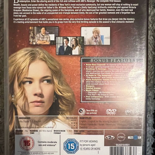Revenge Season 1 Boxset DVD used, in very good condition