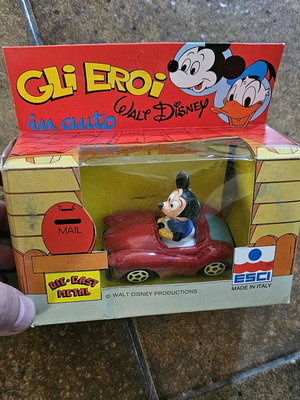 Αυτοκινητάκι Gli Eroi in Auto Μίκυ Μάους καινούργιο συλλεκτικό vintage