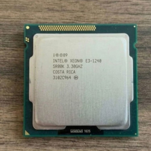 Intel Xeon 1240 SR00K processor used, 3.30GHz LGA 1155