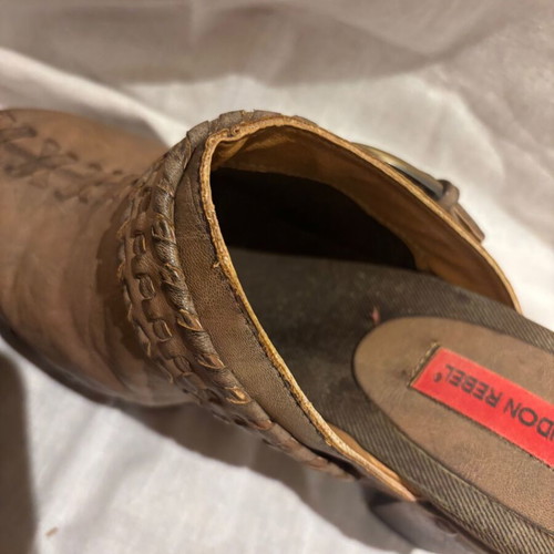 Women's beige clogs size 39 high heels like new