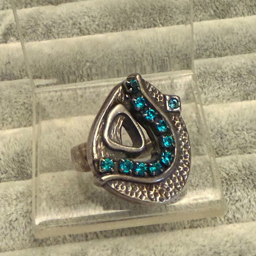 Jenavi silver ring new, turquoise and silver