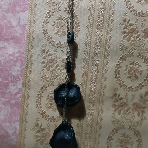 Gothic handmade necklace custom made with old doll heads