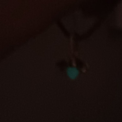 Charm firefly that glows in the dark, new, copper with silver plating