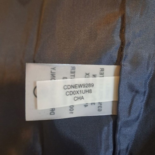 Calvin Klein dress gray size 12 like new with V-neck and ruffle
