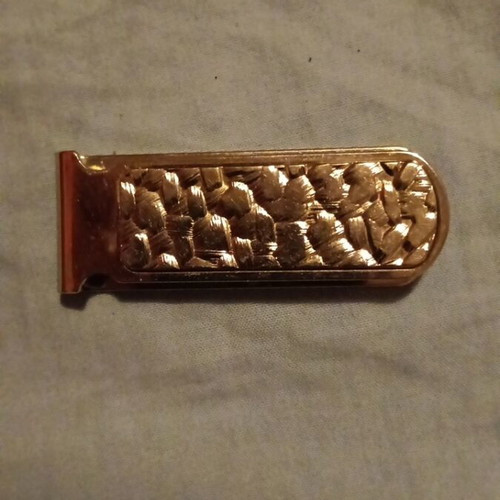 Mophe money clip used, silver color, made in Italy