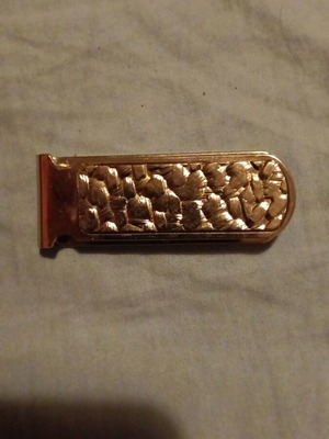 Mophe money clip used, silver color, made in Italy