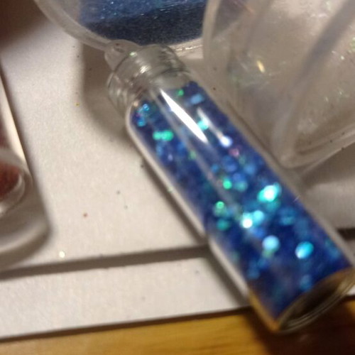 Glitter σκόνη σαν καινούργιο, σετ με διάφορα χρώματα