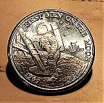  ΝΕΑ ΜΕΙΩΜΕΝΗ ΤΙΜΗ! Τρία 5 Dollars Νομίσματα (1969-1989) First Men On The Moon - Republic Of Marshall Islands