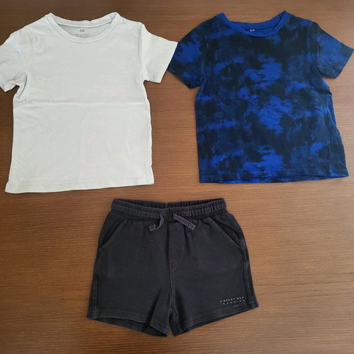 Clothing set for 5-year-old boy, brands Name It, Zara, Hashtag, H&M
