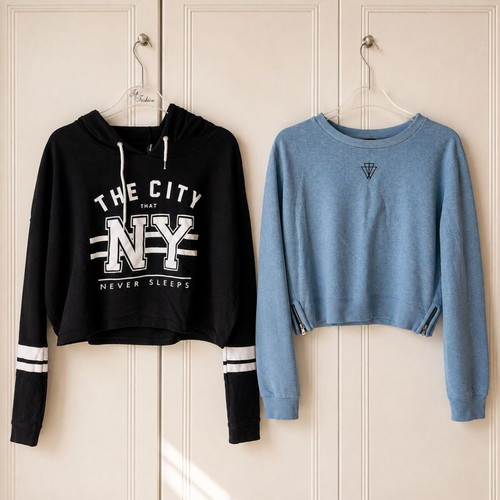 Women's sweatshirts pack XS-S, like new, Stradivarius and TALLY WEiJL