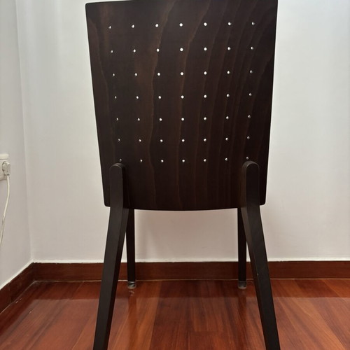 Dining set Bo Concept wenge wood table and six chairs like new