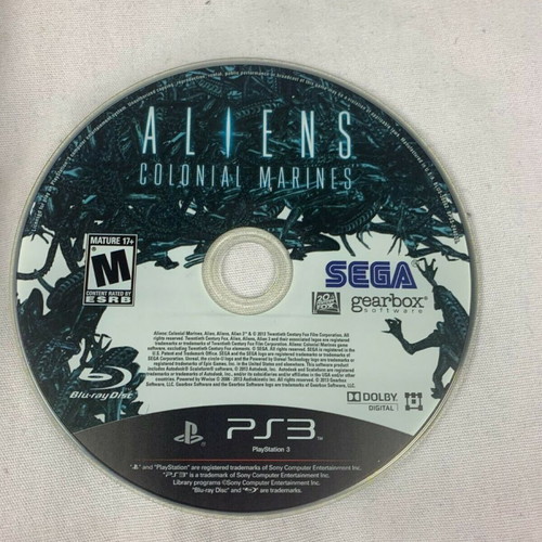 Aliens Colonial Marines Limited Edition for PlayStation 3 like new