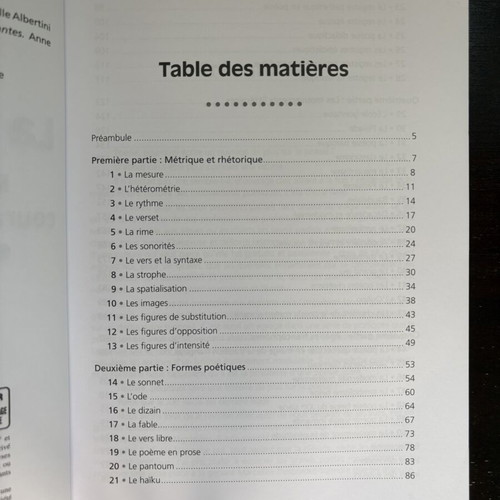 La poésie book like new, slight underlining inside