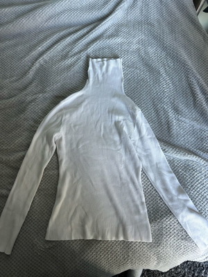Turtleneck shirt like new, white, size L