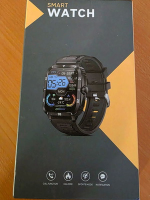 SmartWatch αθλητικό αδιάβροχο 3ATM, οθόνη HD 1,96 ιντσών, Bluetooth, καινούργιο