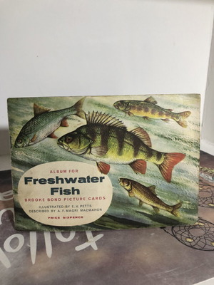 Vintage Brooke Bond Tea cards Freshwater Fish complete set used