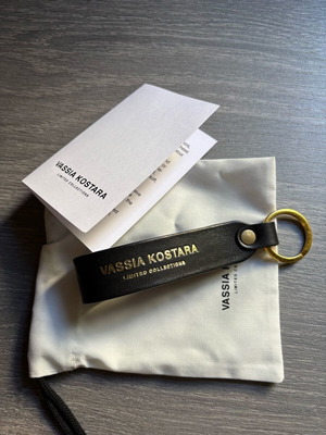 Vassia Kostara keychain new, black collectible
