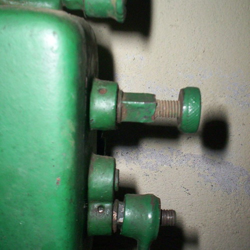 Hand-operated column drill used
