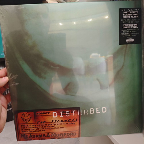 Disturbed The Sickness LP Limited Edition Green 25th Anniversary sealed