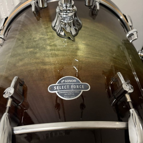 Sonor Select Force Canadian Maple drum set, Dark Forest Burst finish