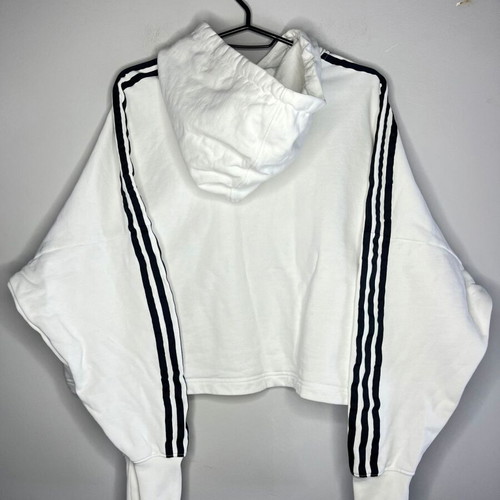 Adidas Originals Cropped 3-Stripe Hoodie like new, women's top