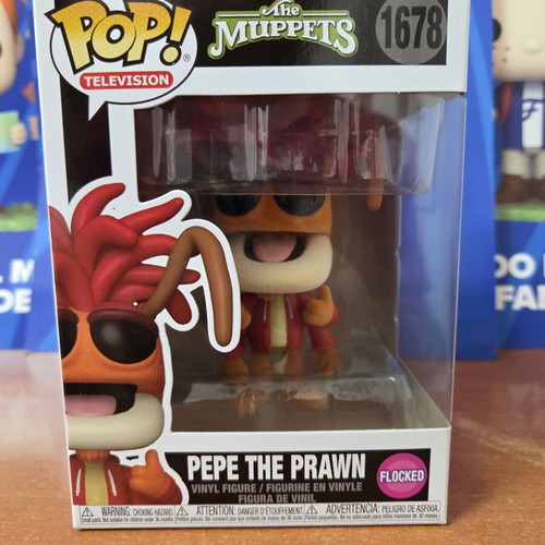 Funko Pop Television #1678 Pepe The Prawn Flocked figure new