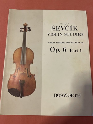 Ševčík Violin Studies Op. 6 Part 1 used, Bosworth edition