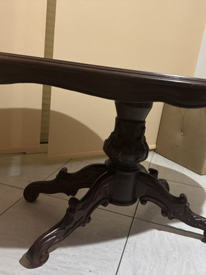 Coffee Table Walnut Solid Wood Oval 1.10m New