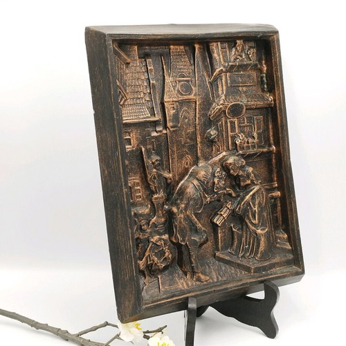 Vintage 3D painting The Eternal Bridegroom used, epoxy resin