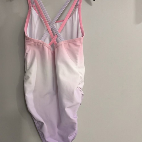 Bluey & Bingo Girls' One-Piece Swimsuit like new, pink ombre, size 4-5 years