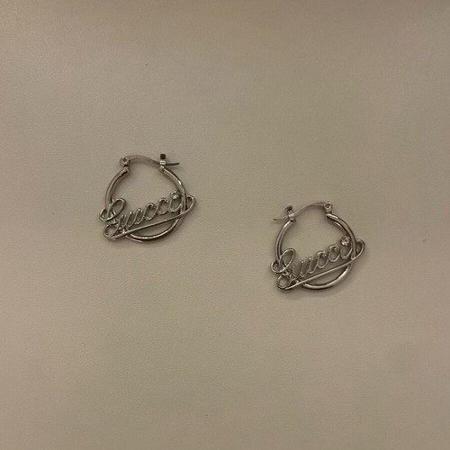 Earrings stainless steel silver plated